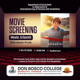 Celebrating Inclusivity: Screening of Srikanth at Don Bosco College